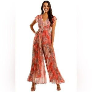 Kachel Parisa Pleated Wide-Leg Jumpsuit
Sz 6
